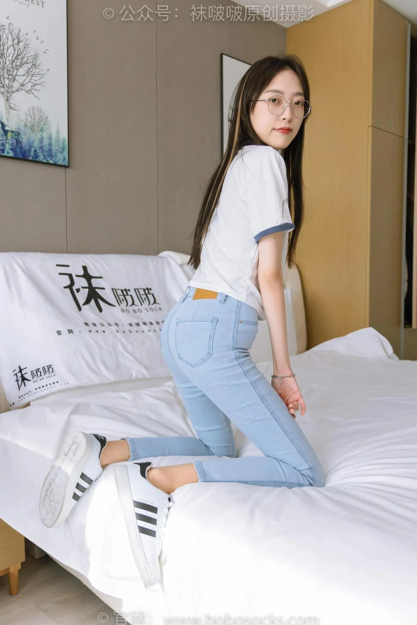 [BoBoSocks袜啵啵]NO.161 稚予-贝壳头板鞋、肉丝、裤里丝 [140P]插图3